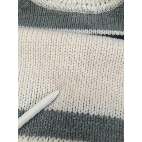 Vintage 70s Fair Isle Sweater 1970s Turtleneck Retro Nordic Size Medium M/L - Picture 5 of 6